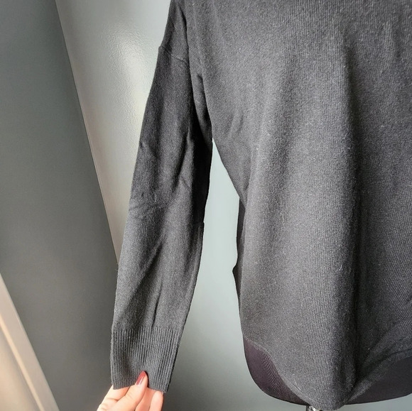 *NWT* Madewell Ashbury Mockneck Black Sweater - Picture 5 of 6